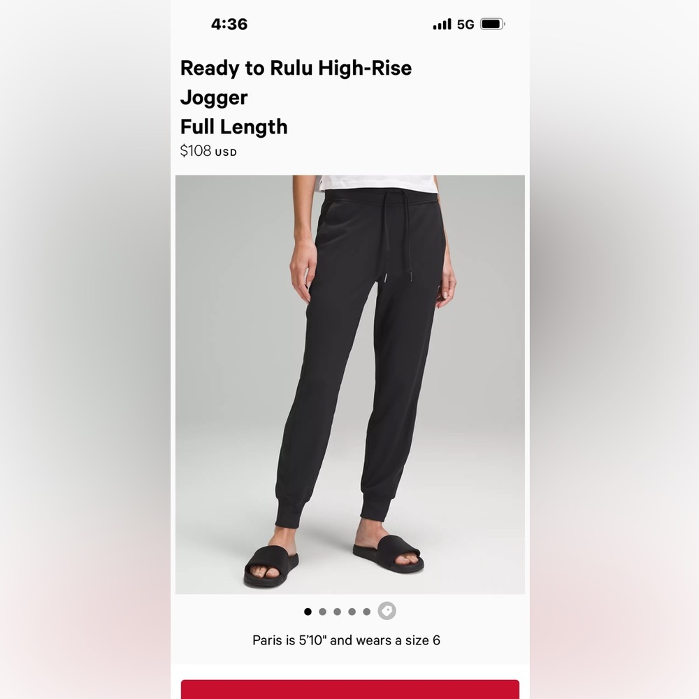 Lululemon Ready to Rulu Jogger 🍋